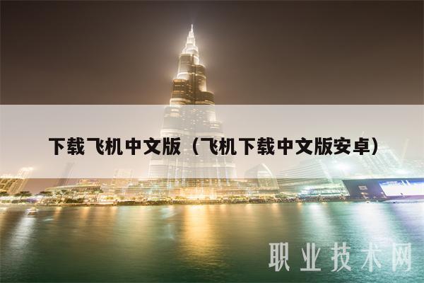 下载飞机中文版（飞机下载中文版安卓）-第1张图片-交易所